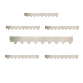 Gräskantlist galv/zink byggbar 119cm 6-pack