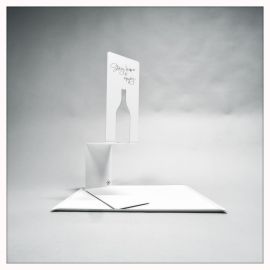 Paket Bag in Box hållare och bricka, vit