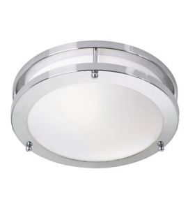 Täby LED Plafond Chrome/vit