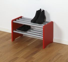 Moa mini Skohylla 50-80cm röd