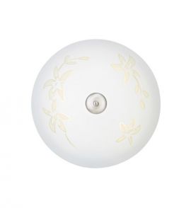 Solara plafond 43cm vit/stål