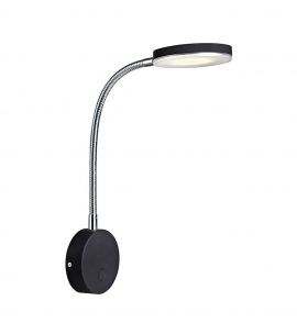 Flex sänglampa vit/krom