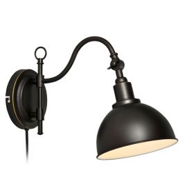 Markslöjd Ekelund Vägglampa Svartbrun