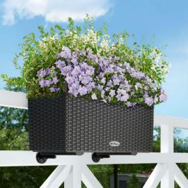 Lechuza Balconera cottage granit självvattnande blomlåda 50cm