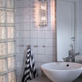 Lysekil Vägglampa krom/IP44 Markslöjd