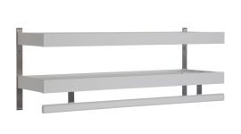 Oscarssons Möbel Nadja Hatthylla 80cm 2 plan vitlack
