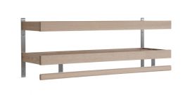 Oscarssons Möbel Nadja Hatthylla 80cm 2 plan vitpigmenterad ek