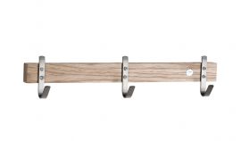 Oscarssons Möbel Nadja Kroklist 40cm 3 krokar vitpigmenterad ek