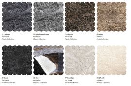 Färgprov fårskinn patch för Husbil och Metervara