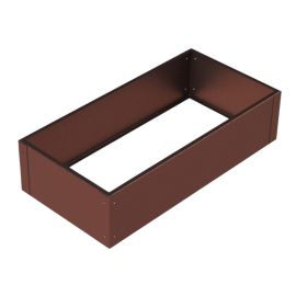 Odlingskrage Cortenia 100x50 h25cm cortenstål