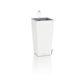 Fönsterkruka självvattnande Mini-Cubi vit matt H18cm