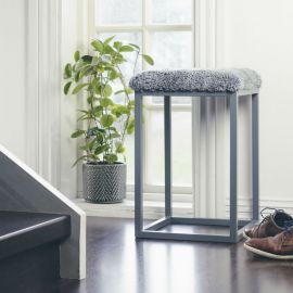 Fårskinnspall Palle S grå 35x50cm Skinnwille 