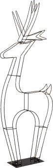Inomhusdekoration Cupid Deer svart 120cm