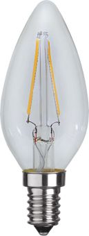 LED-lampa filament klar kron E14 2700k 2,6W släckt