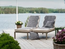 Fårskinnsfäll fake Lumme grå 60x180cm