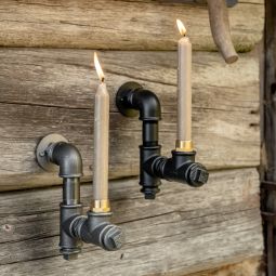 Ljusstake Tyr mattsvart - 1st ljus