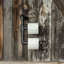 Toalettpappershållare Vidar - dubbel mattsvart