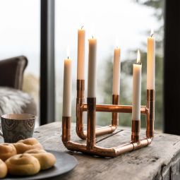 Ljusstake Sälen - 6 st ljus (byggsats)