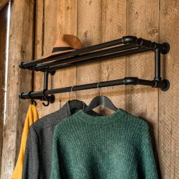 Hatthylla b108cm stålgrå