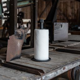 Hushålspappershållare mattsvart