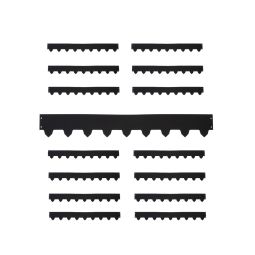 15-pack Gräskantlist svart byggbar 119cm