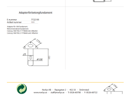 Norlys Adapter Betongfundament 111