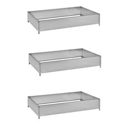 3-pack Odlingskrage 120x80cm zink