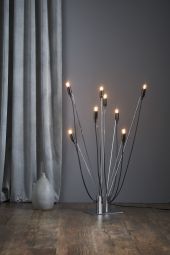 Milano adventsljusstake krom 85cm