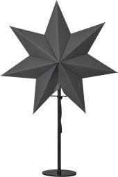 Mixa Adventsstjärna på fot grå 50cm