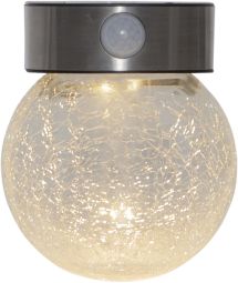 Star Trading Solcells-vägglykta Glory rostfri stål 14,5cm