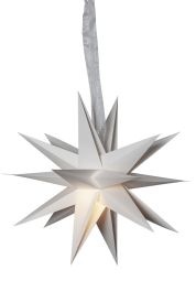 December Pappersstjärna vit 35cm