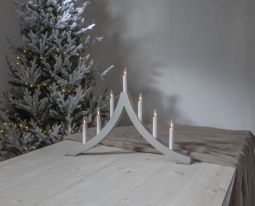 Pagod Adventsljusstake 7L vit 40cm