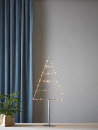 Triangle Dekorationsträd  inomhus silver 90cm