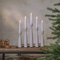 Midja 2.0 Elljusstake vitbets 47cm