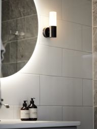 Beta Vägglampa IP44 mattsvart 21cm