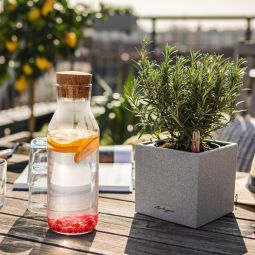 Självvattnande Kruka Canto Color Stone 14cm stengrå