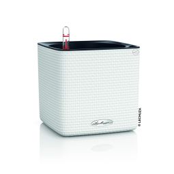 Lechuza Självvattnande Kruka Cube Color 14 vit