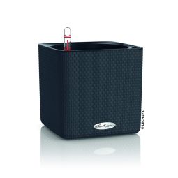 Lechuza Självvattnande Kruka Cube Color 16 skiffergrå