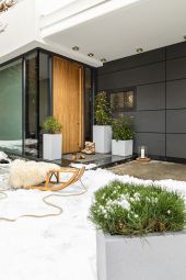 Självvattnande Kruka Canto Stone High 30 quartzvit H56cm