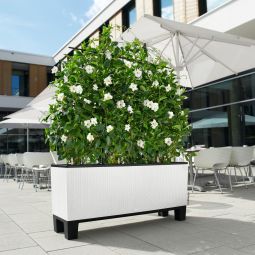 Självvattnande Blomlåda Trio Cottage 40 vit L 130cm