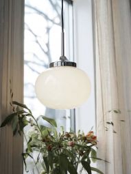 Elsy Fönsterlampa vit/krom d18cm