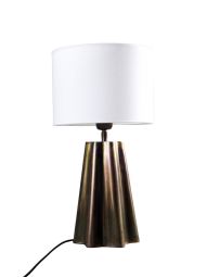 Aira Bordslampa bränd mässing/vit skärm 50cm