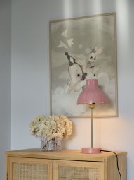 Wera bordslampa rosa/grön 47cm