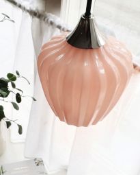 Amalfi Fönsterlampa rosa/krom d14cm