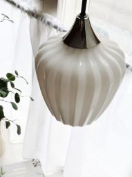 Amalfi Fönsterlampa opal/krom d14cm