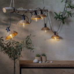 Cesta ljusslinga LED med skärmar 350cm