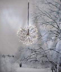 Stardust hängande dekoration 288LED svart 40cm
