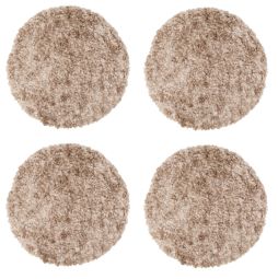 4-pack Fårskinnsdyna imitation rund Lumme toffe 38cm Kampanj