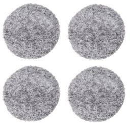 4-pack Fårskinnsdyna imitation rund Lumme grå 38cm Kampanj