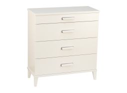 Oscarssons Möbel Malva byrå bred 4 lådor vitlack